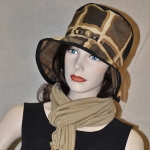 Now & Again Hat - brim down and Positano Scarf