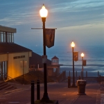 Blue Hour Street Lamps