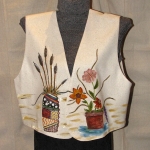 Flower Study hand painted Vest