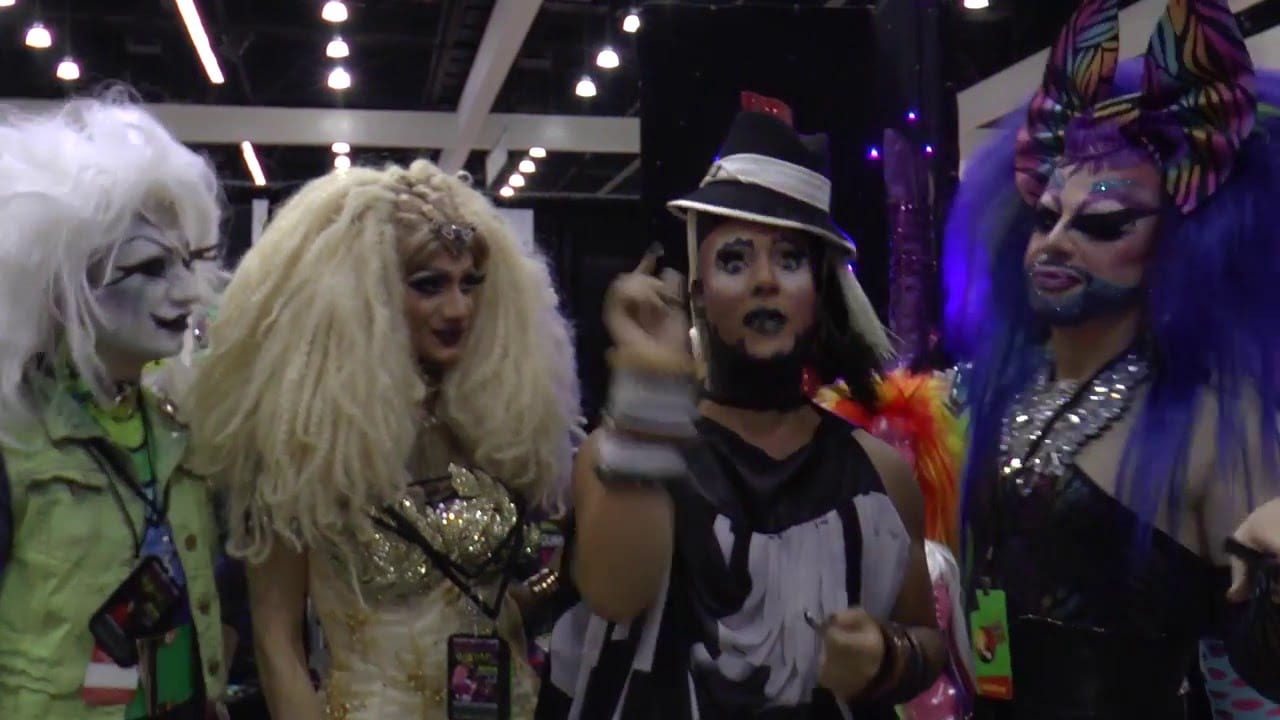 Fierce Queenz at DragCon with Roving Reporter Erickatoure Aviance