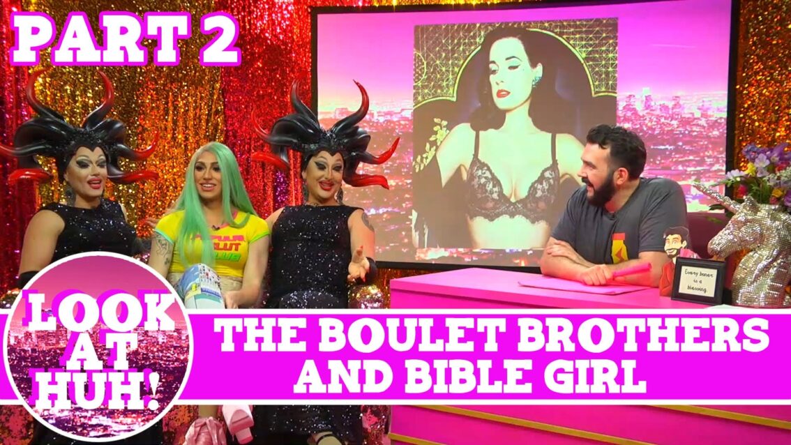 Bible Girl & The Boulet Brothers Look at Huh Pt 2 on Hey Qween! with Jonny McGovern