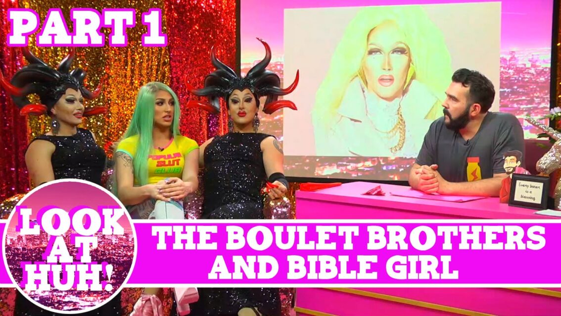 Bible Girl & The Boulet Brothers Look at Huh Pt 1 on Hey Qween! with Jonny McGovern