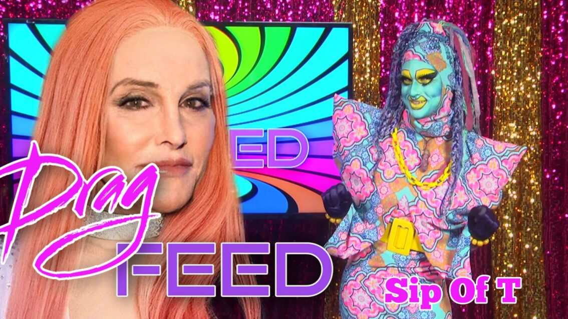 Jeffree Star Vs Sharon Needles “SIP OF T” with Valentine Anger | DRAG FEED 107