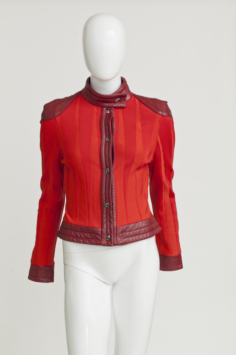 Red and Raspberry Leather Jacket
