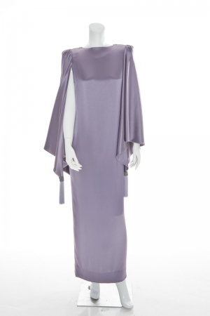 Longue Sexy Lilac Satin Gown